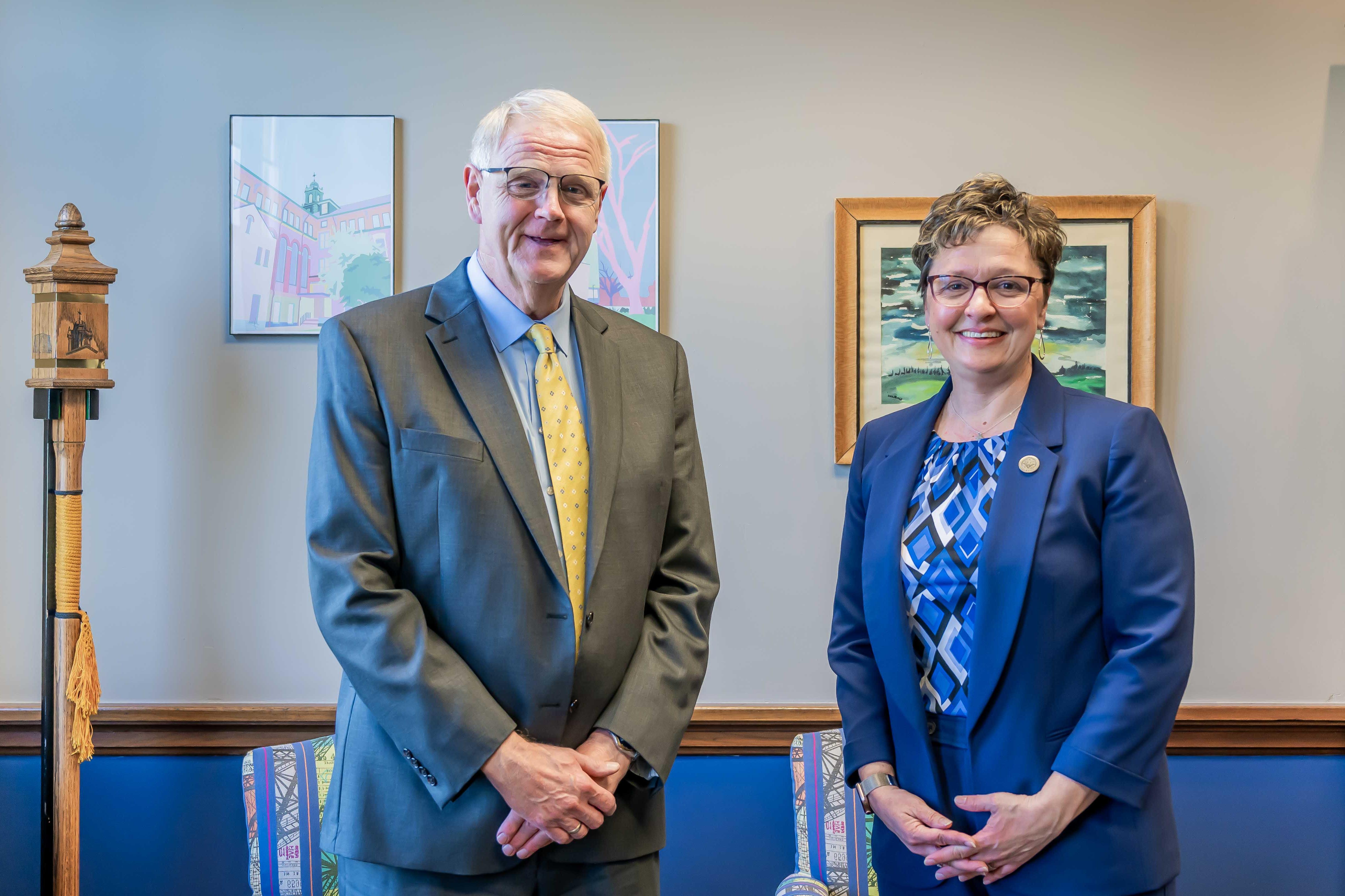 Presdent Amy Novak and President Todd Olson